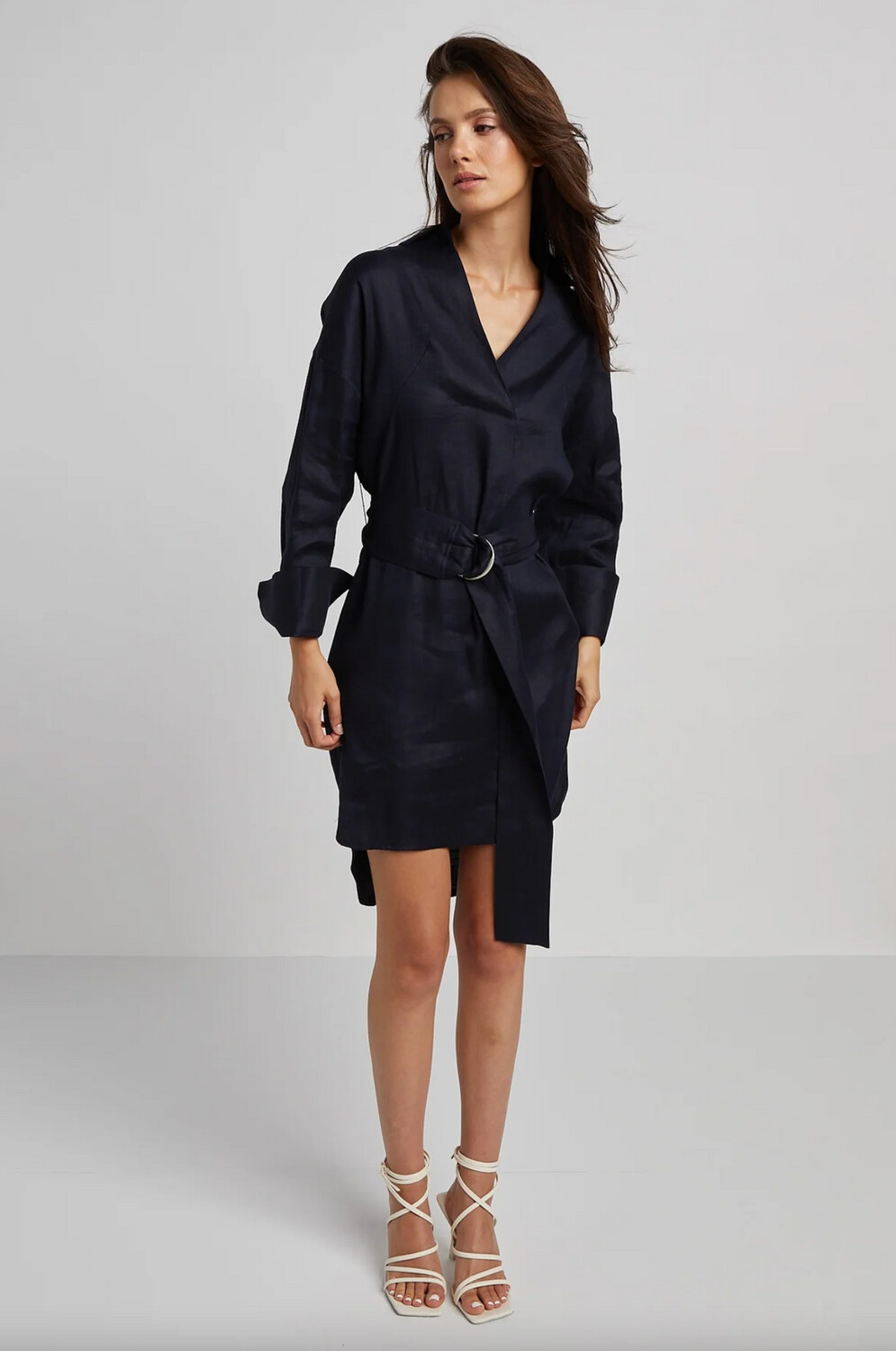 Adroit Kyoko Pullover Dress in Navy