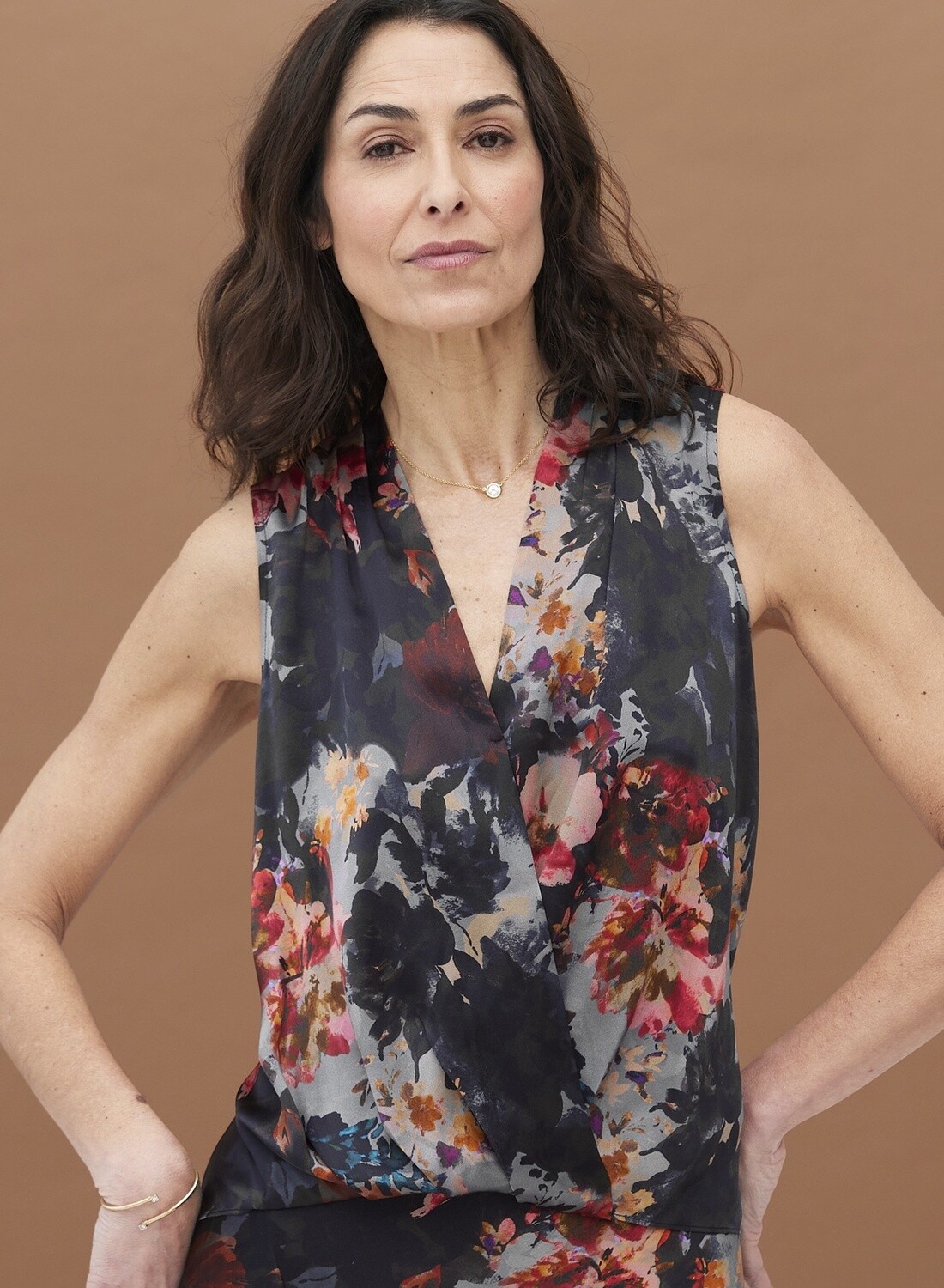 Go Silk Go Boho Surplice Blouse