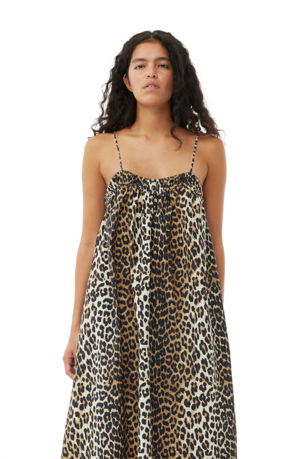 GANNI Leopard Print Maxi Dress