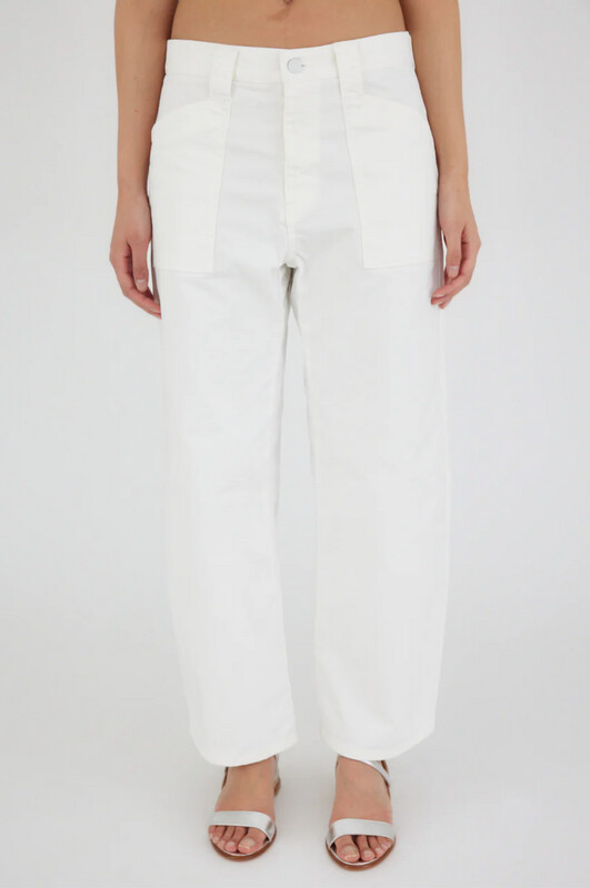 Moussy Rancho Gusset Cargo Pants in White