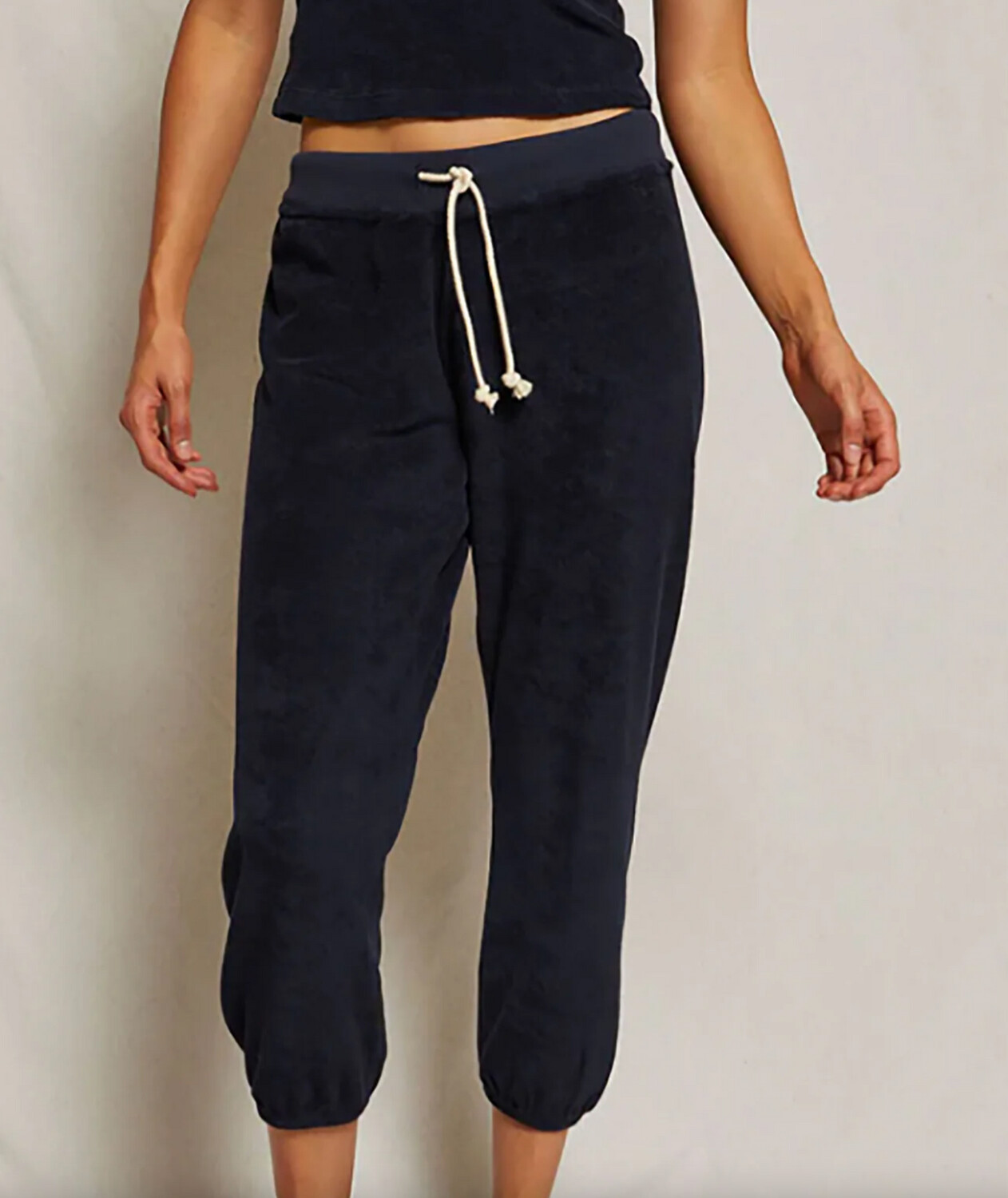 Perfect White Tee Gogo Loop Terry Jogger.