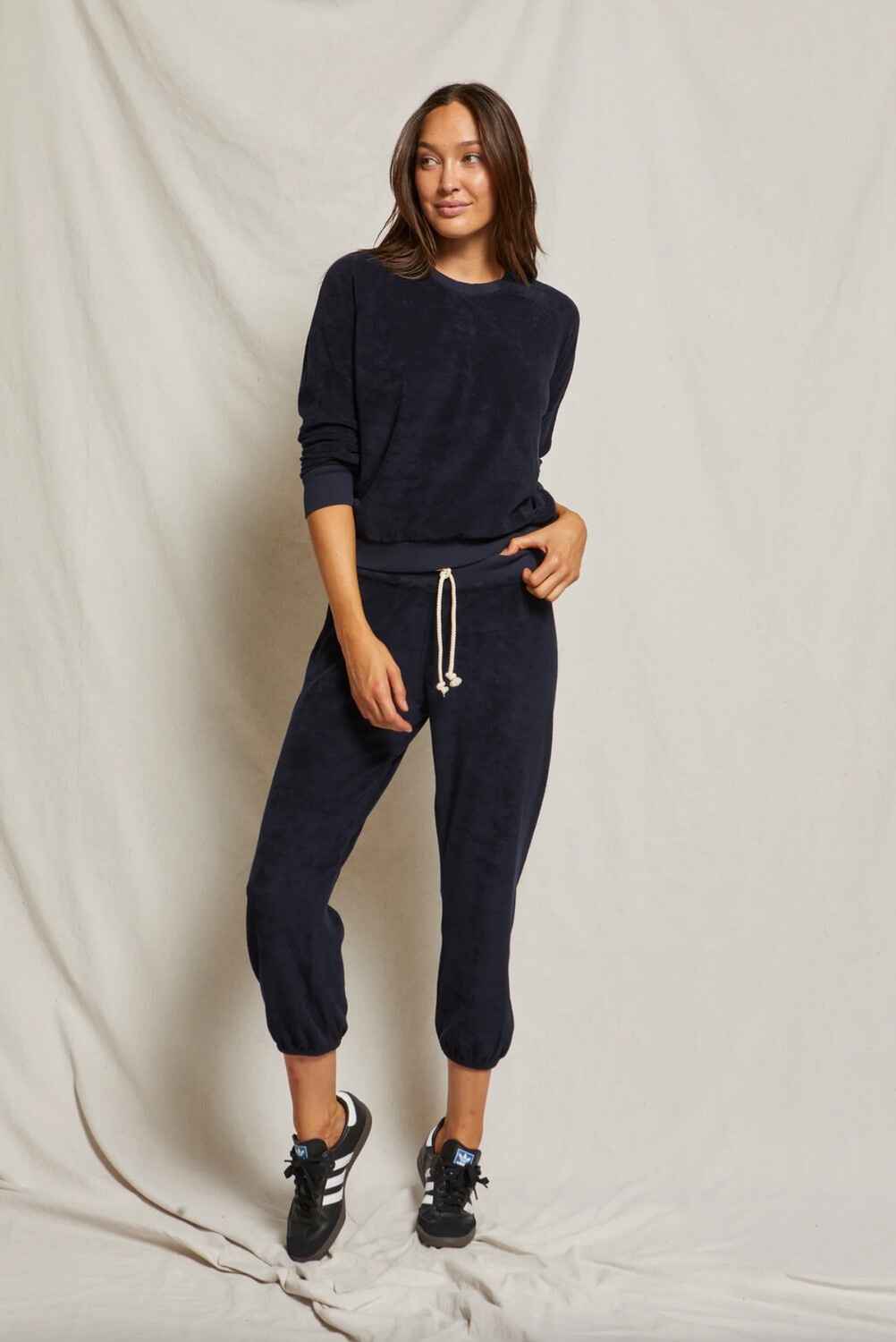Perfect White Tee  Saylor Loop Terry Sweatshirt