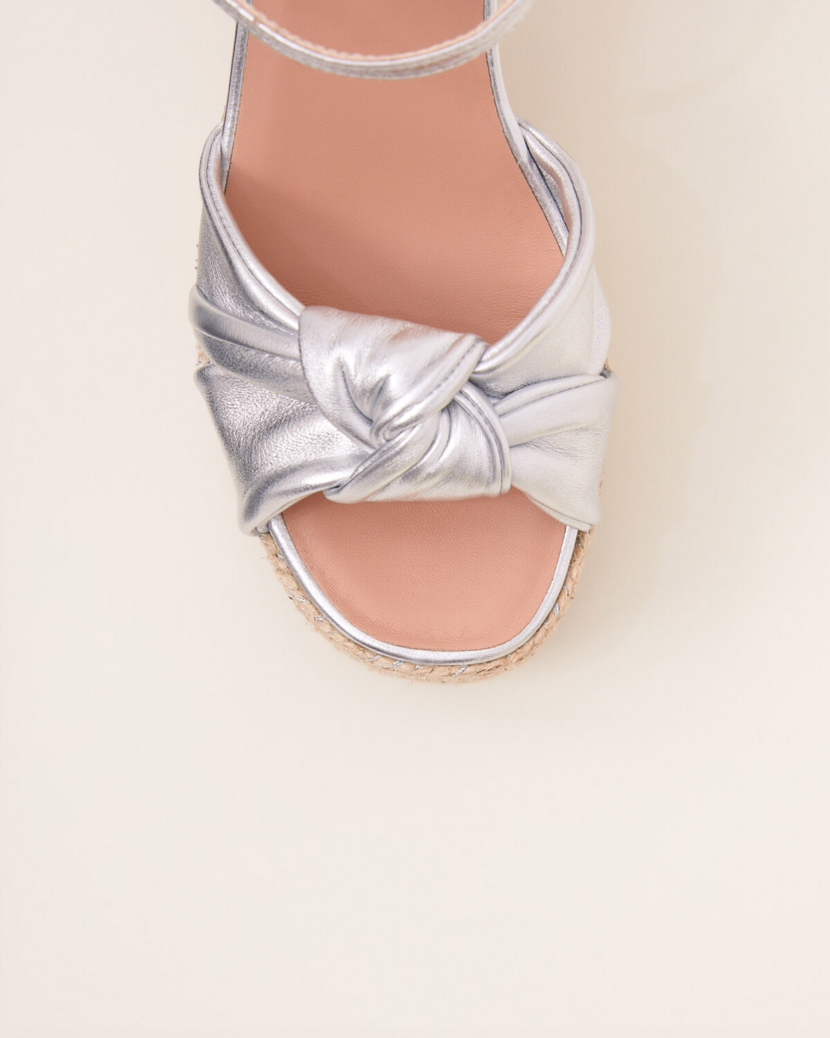 Gaimo Jute Metallic Platform Heel