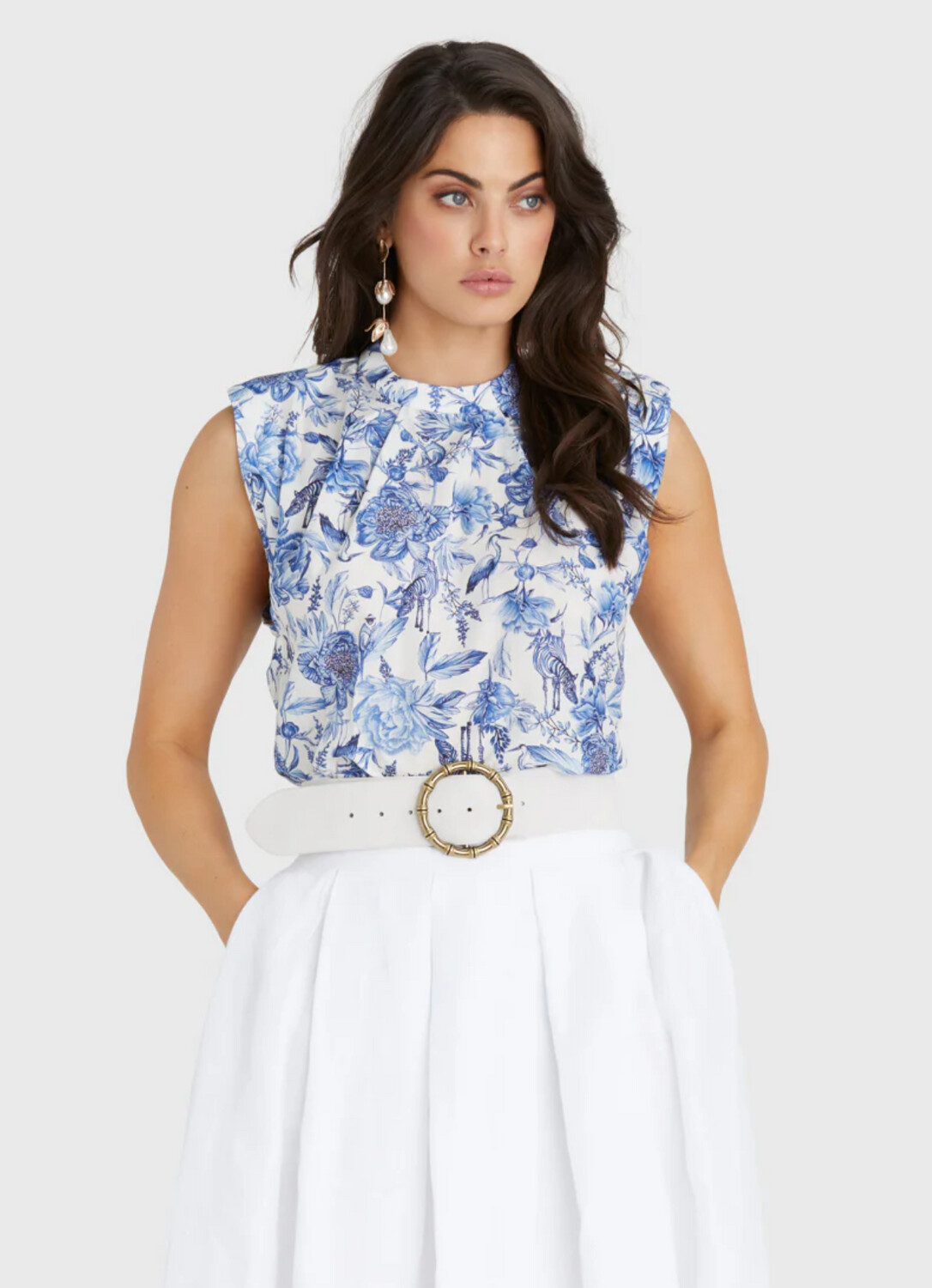 Aqua Blu Azalea Klara Top