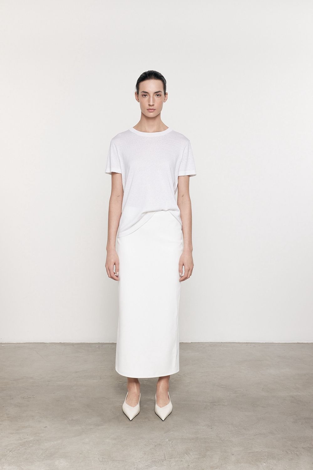 Enza Costa Silk Knit Perfect Tee