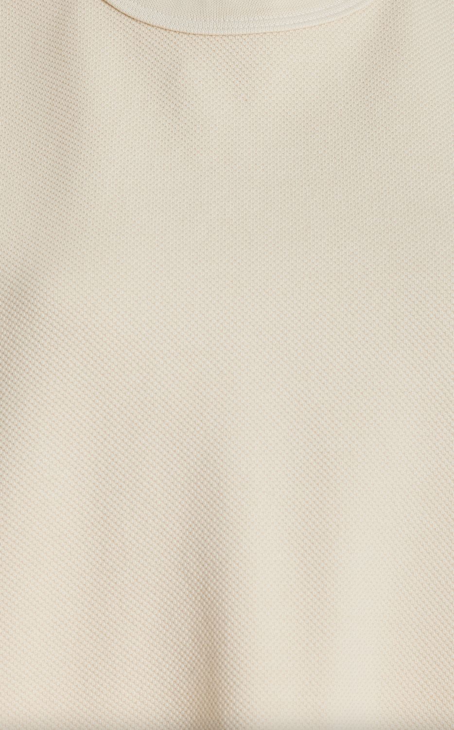 Les Tien Daria Crop Tee in Ivory
