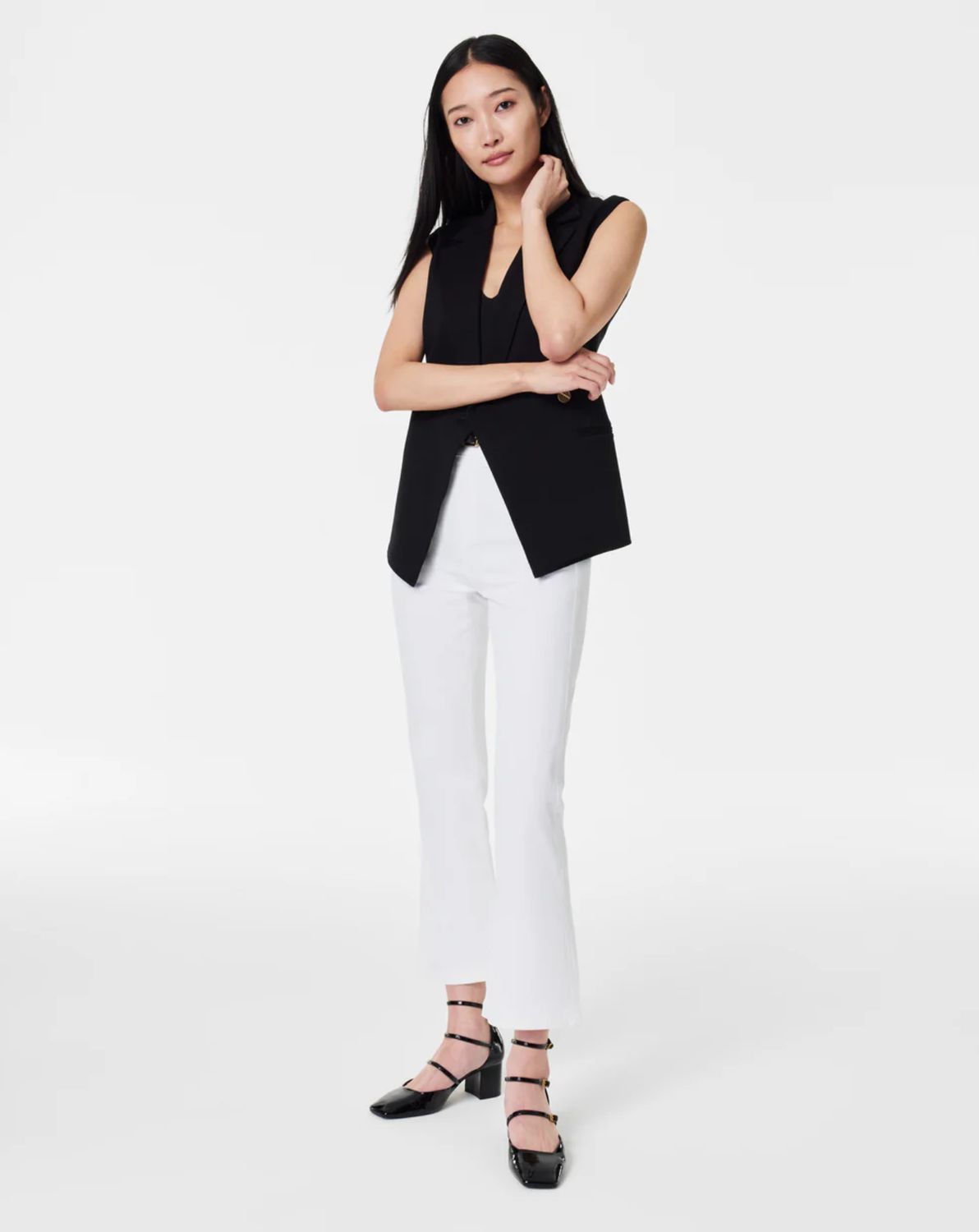 SPANX Kick Flare Jean in White