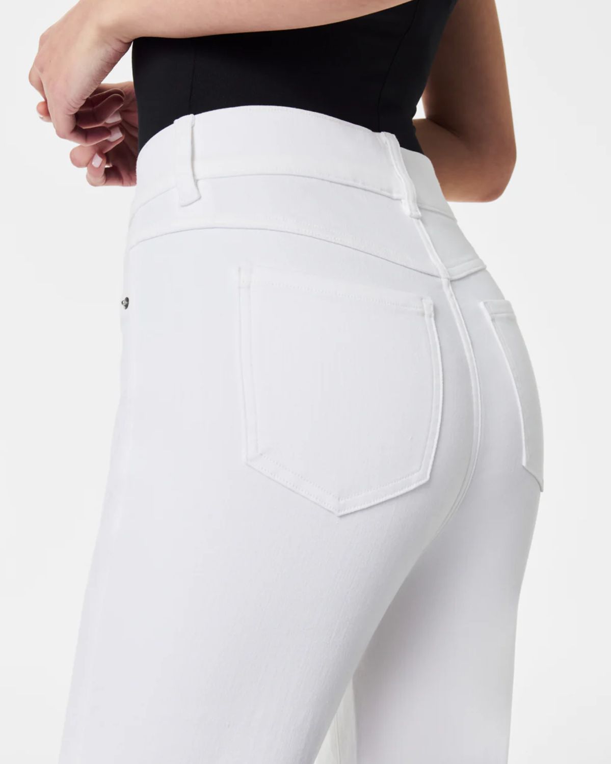 SPANX Kick Flare Jean in White