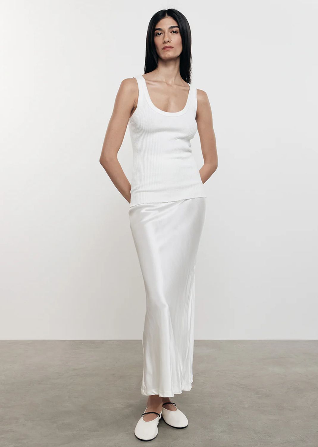 Enza Costa Military Bold Rib Tank