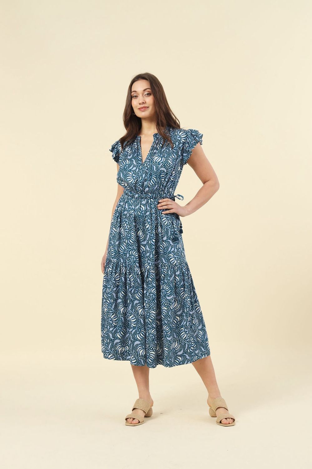 Omika Willa Midi Dress in Mohini Bliss