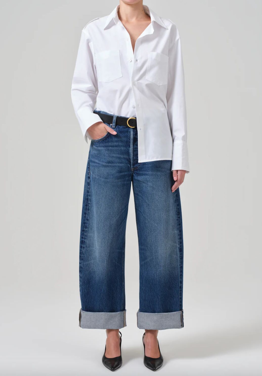 Citizens of Humanity Ayla Baggy Cuffed Jean in Claremont