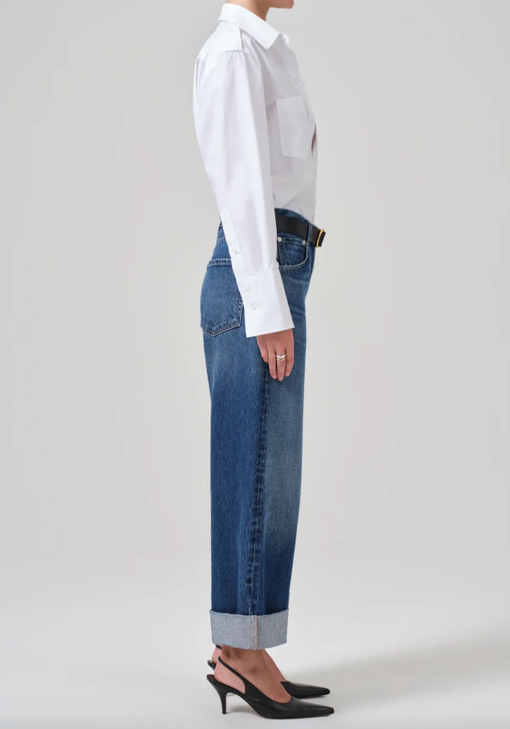 Citizens of Humanity Ayla Baggy Cuffed Jean in Claremont