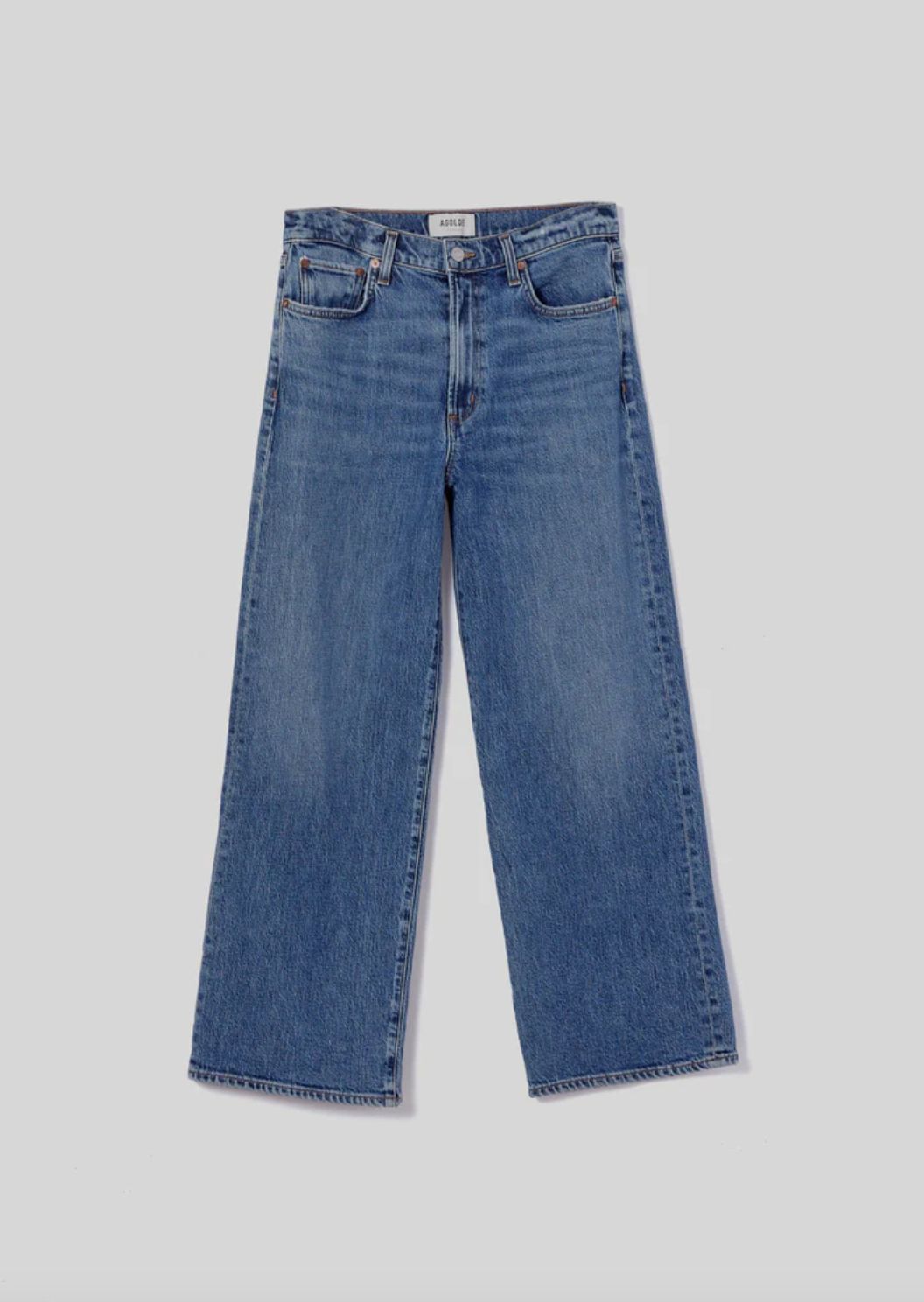 AGolde Harper Crop Jean in Moor Wash