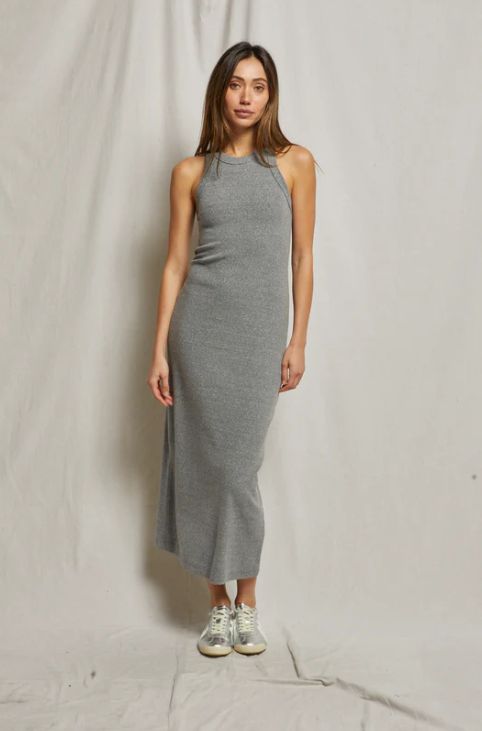 Perfect White Tee Cassidy Dress in Heather Grey