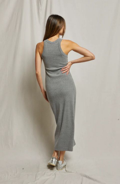 Perfect White Tee Cassidy Dress in Heather Grey