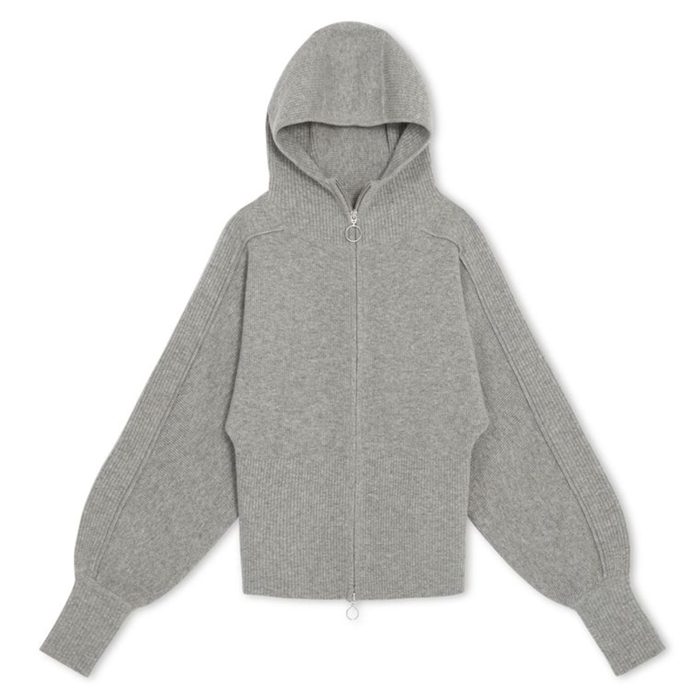 No Name Bubble Zip Cardigan
