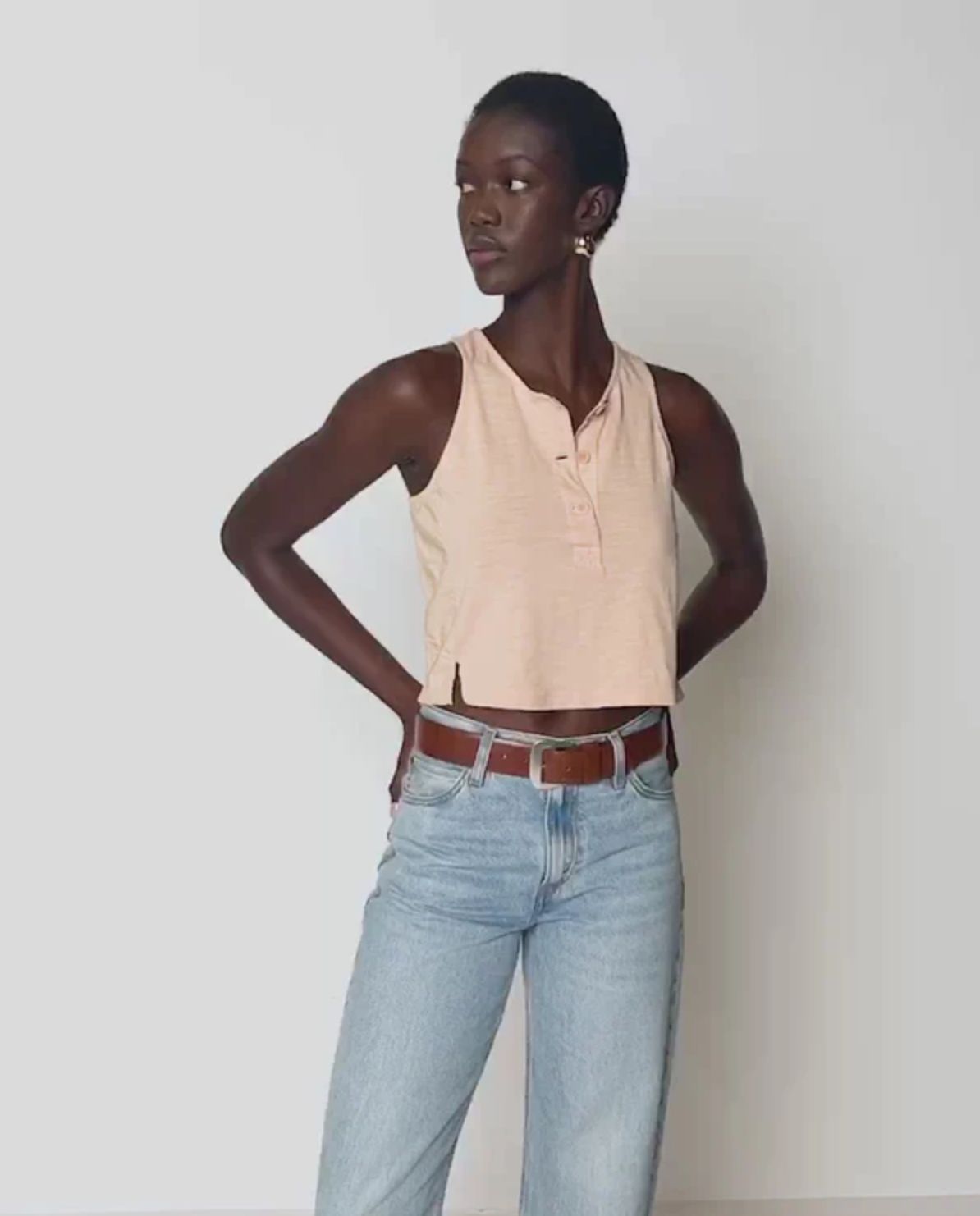 Nation Bree Button Down Tank