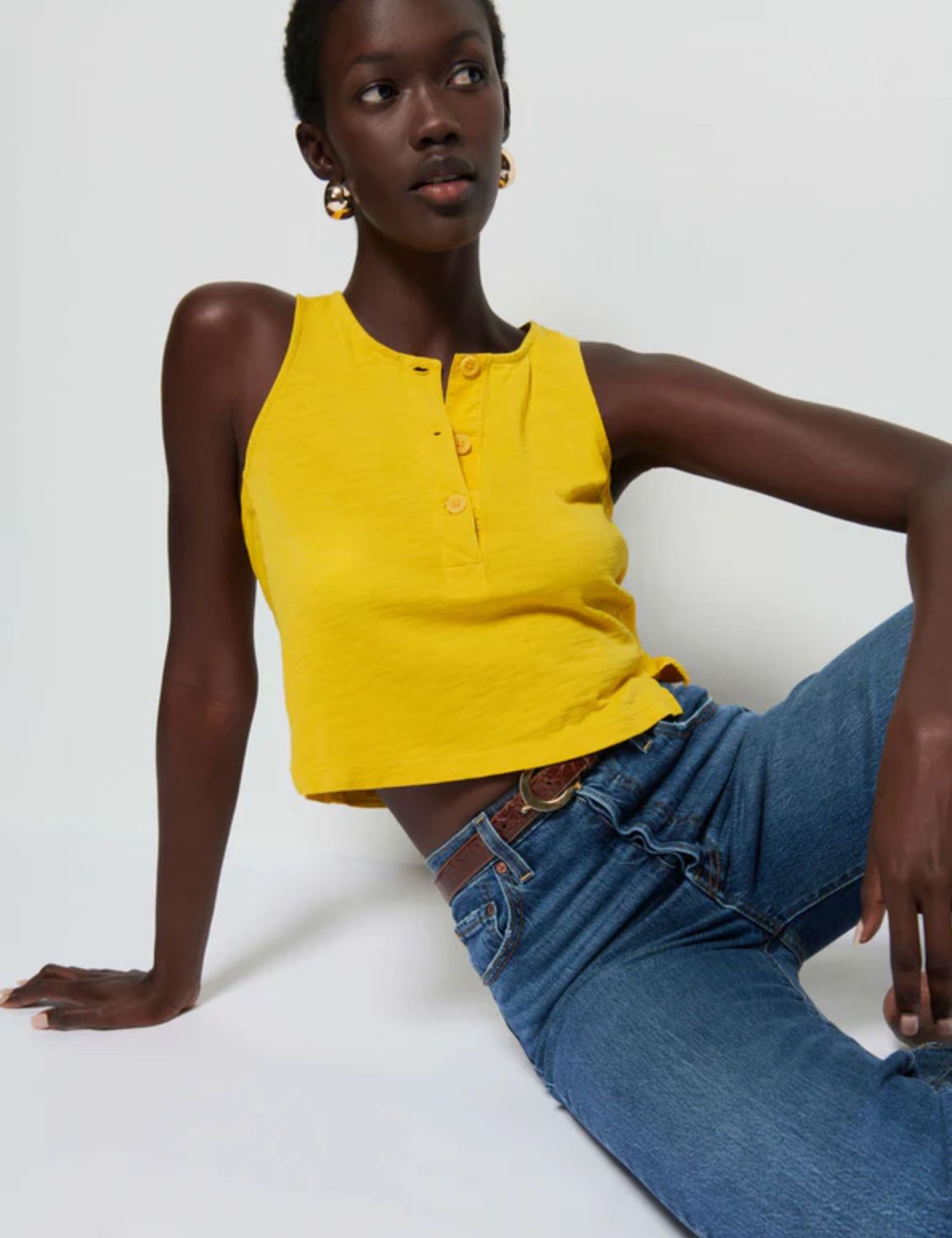 Nation Bree Button Down Tank
