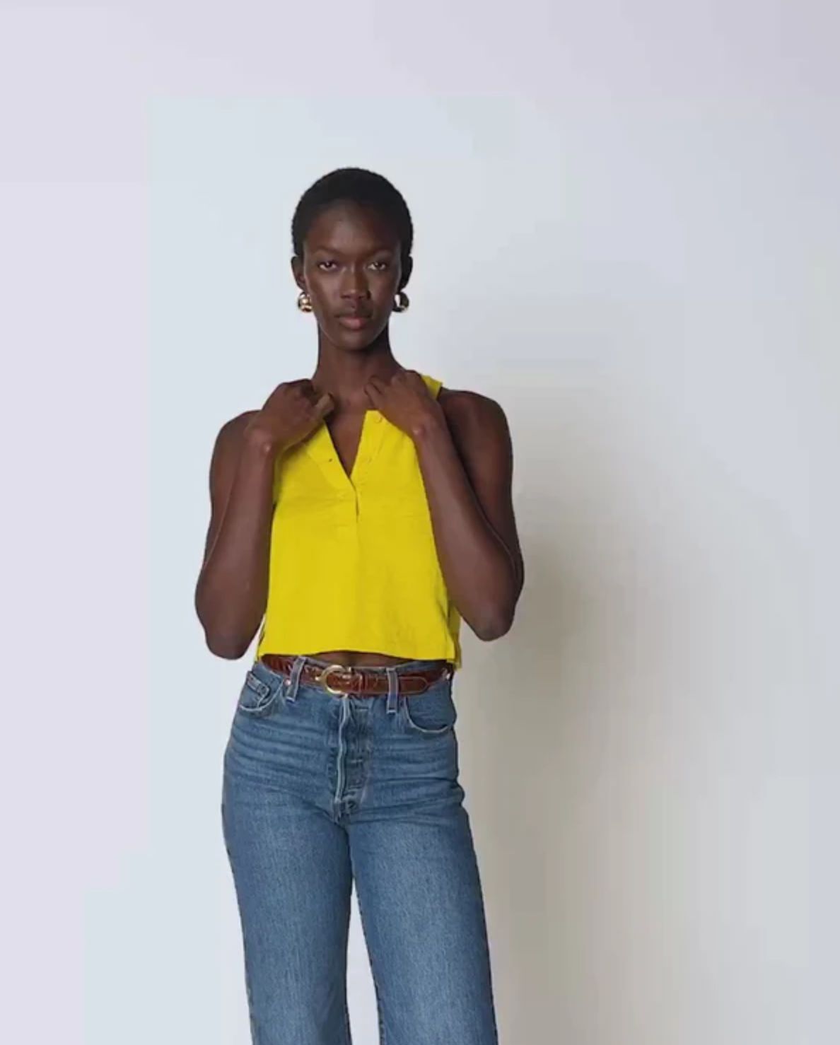 Nation Bree Button Down Tank