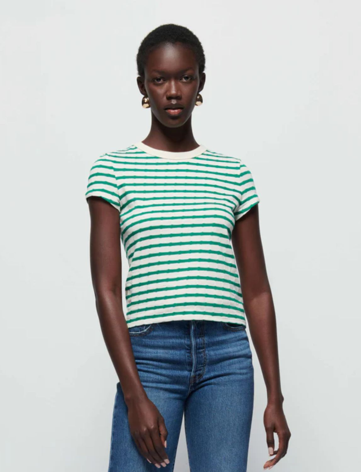 Nation Laurence Green Stripe Tee