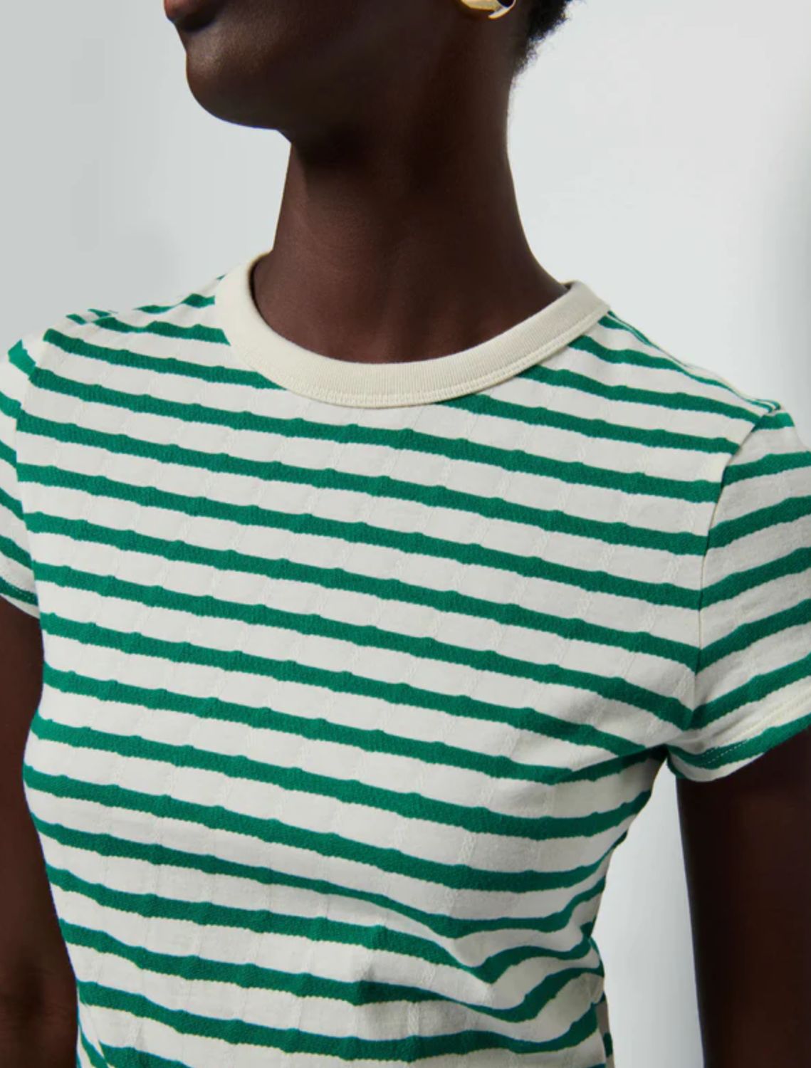 Nation Laurence Green Stripe Tee