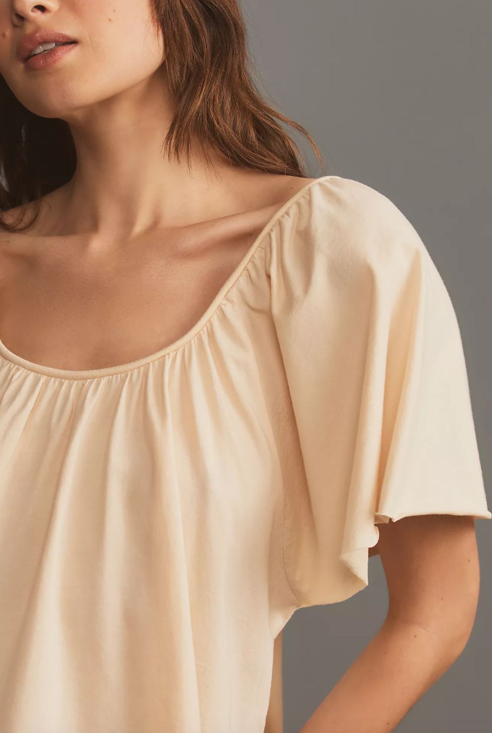 Nation Anna Sunburst Top in Tapioca