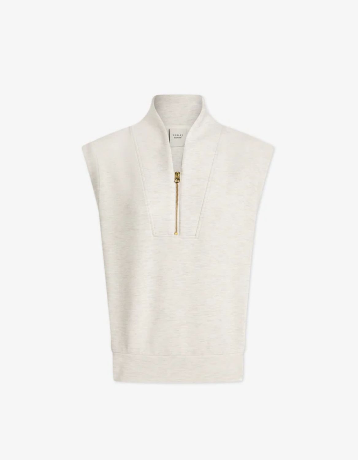 Varley Loretta Half Zip in Ivory Marl