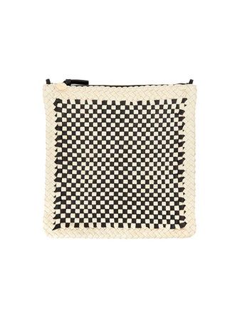 Clare V Checked Foldover Clutch
