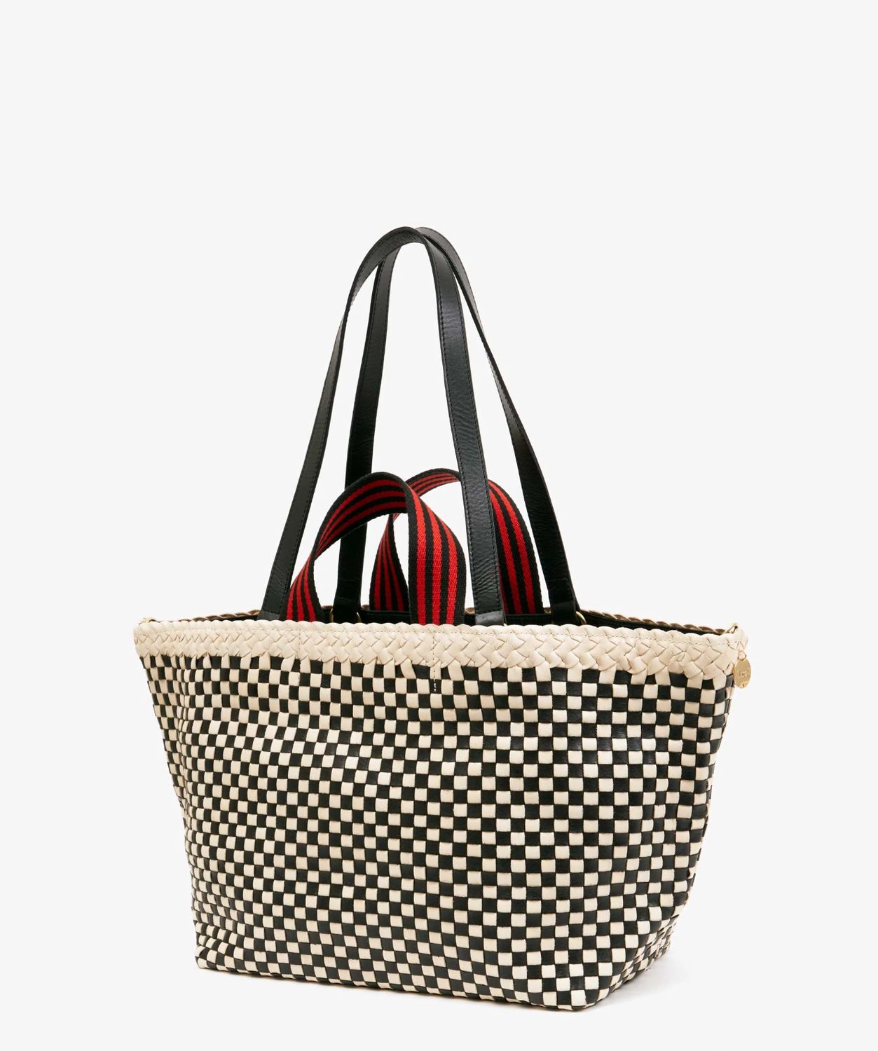 Clare V Bateau Checked Tote Bag