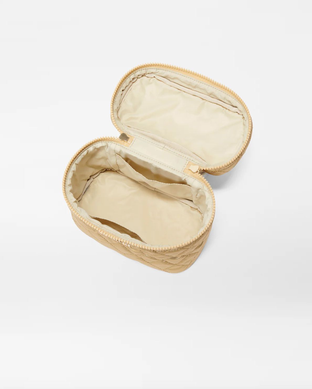 MZ Wallace Mini Vanity Case in Light Gold Pearl Metallic