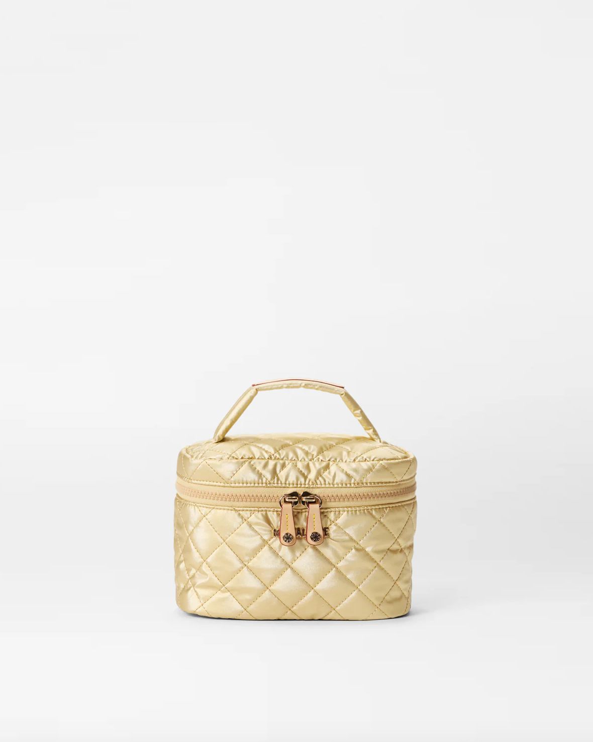 MZ Wallace Mini Vanity Case in Light Gold Pearl Metallic