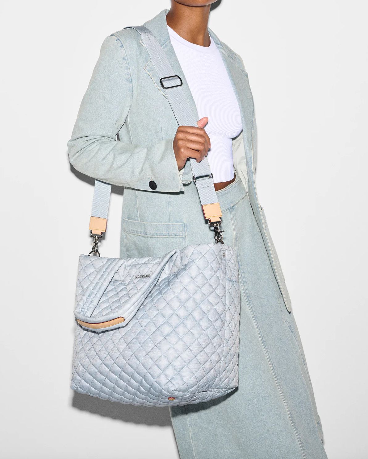 MZ Wallace Medium Metro Tote Deluxe in Chambray