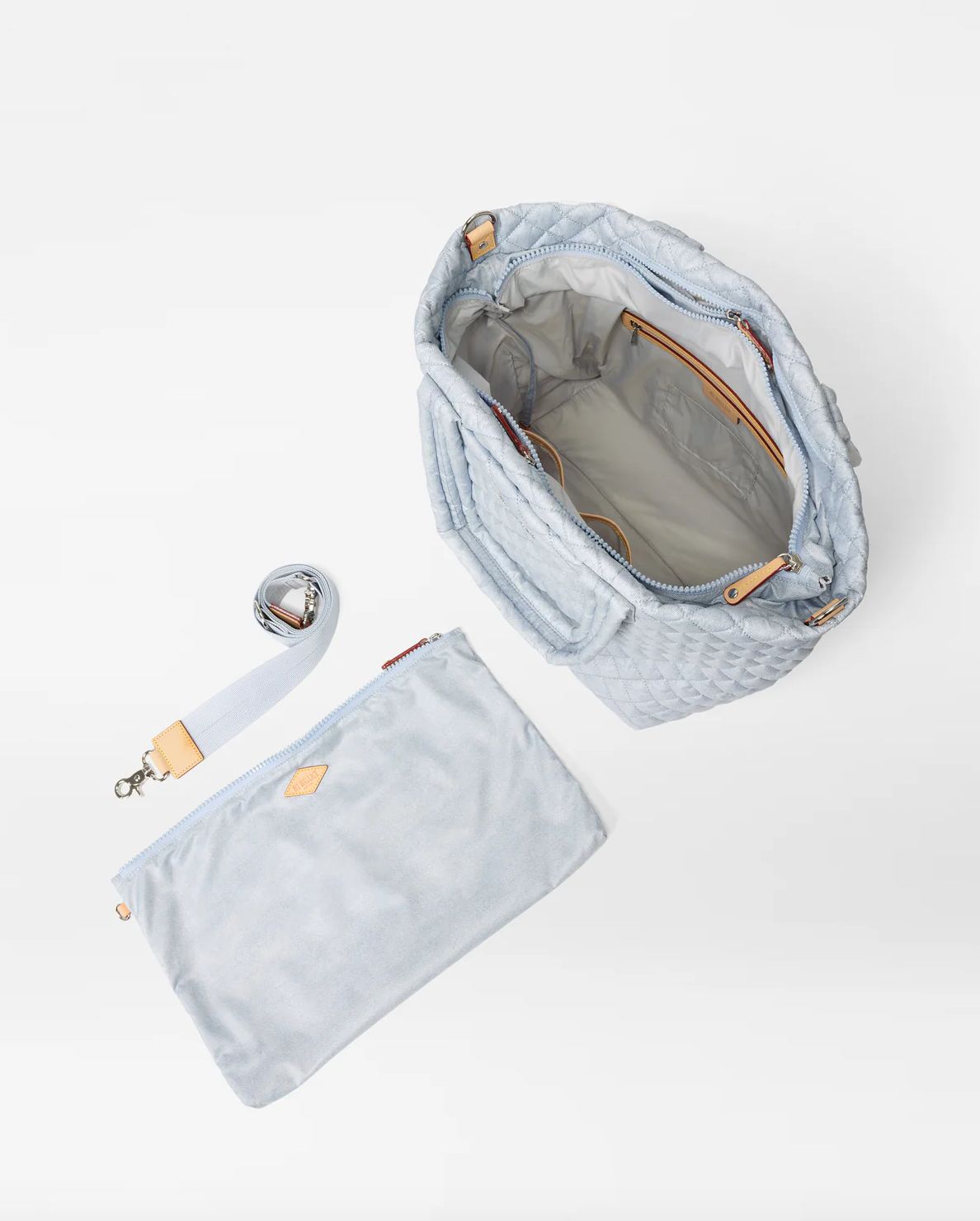 MZ Wallace Medium Metro Tote Deluxe in Chambray