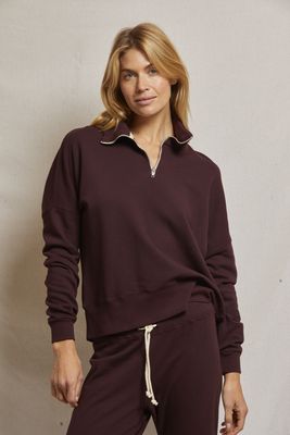 Perfect White Tee Maren 1/4 Zip Sweatshirt