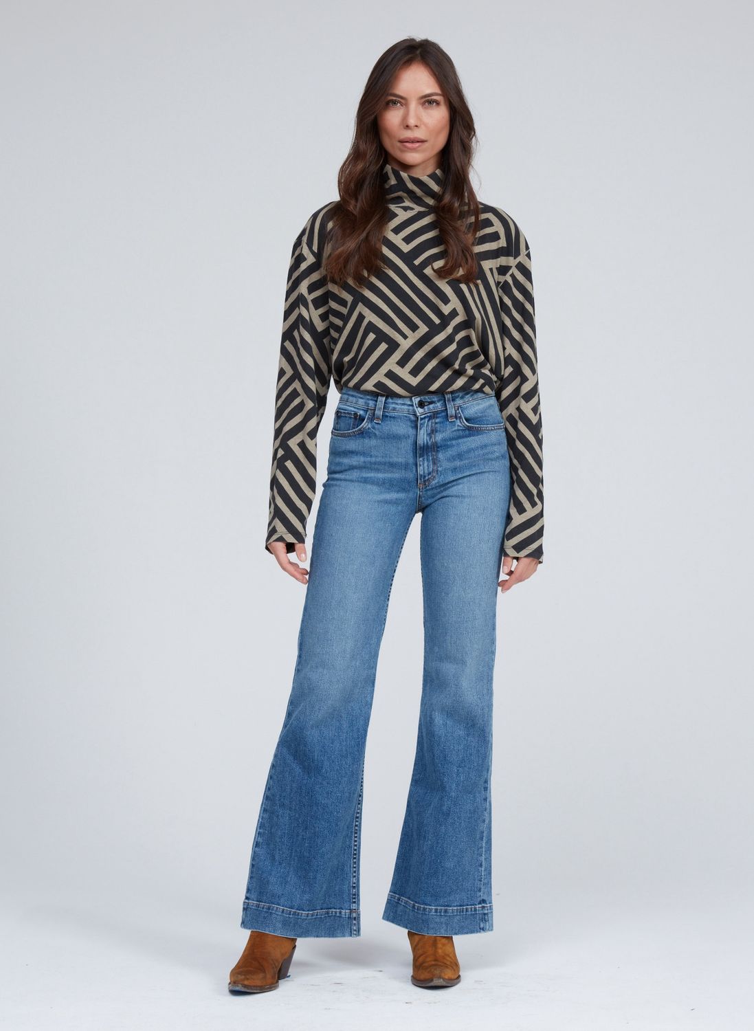 ASKK NY Juniper Wide Leg in Tracker