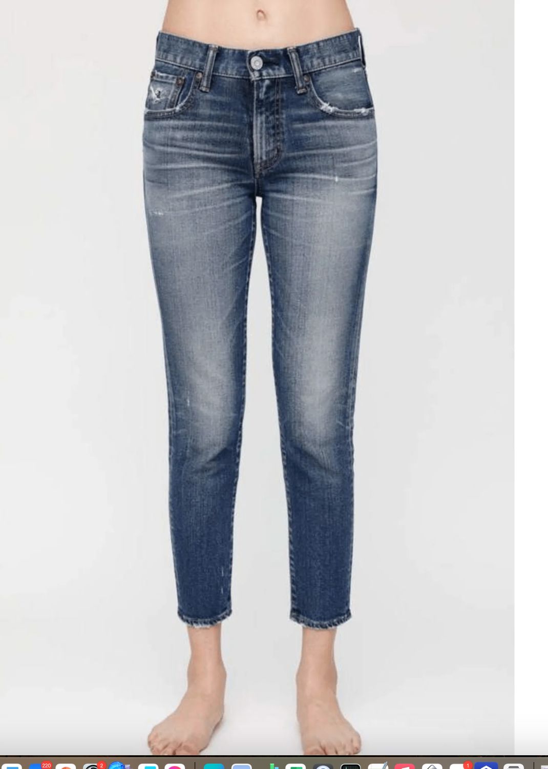 Moussy Sundance Skinny Jean in Dark Blue