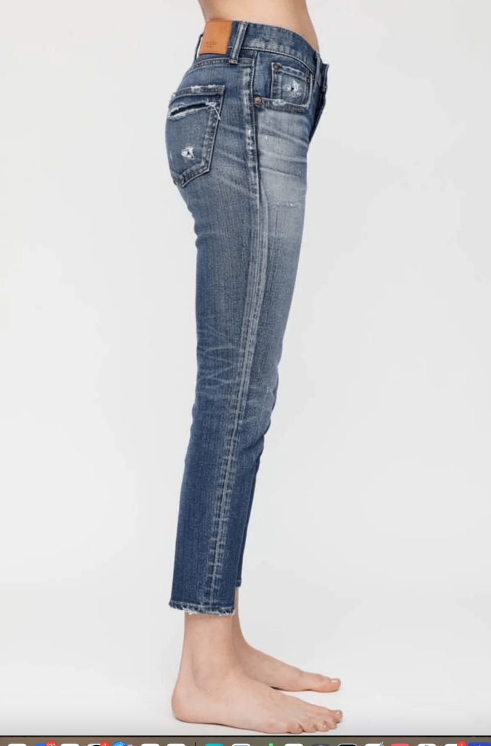 Moussy Sundance Skinny Jean in Dark Blue