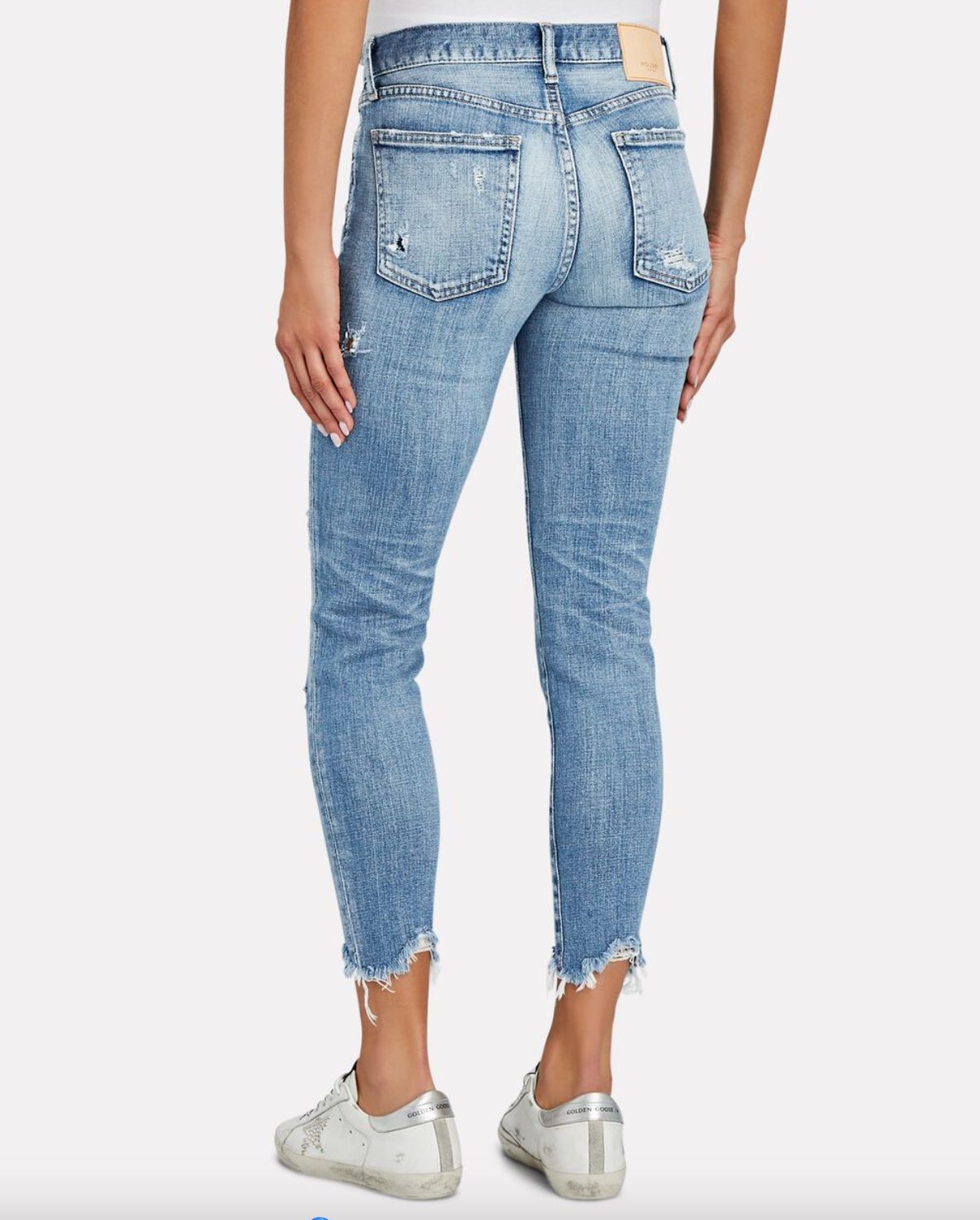 Moussy Glendele Skinny Jean in Blue Wash