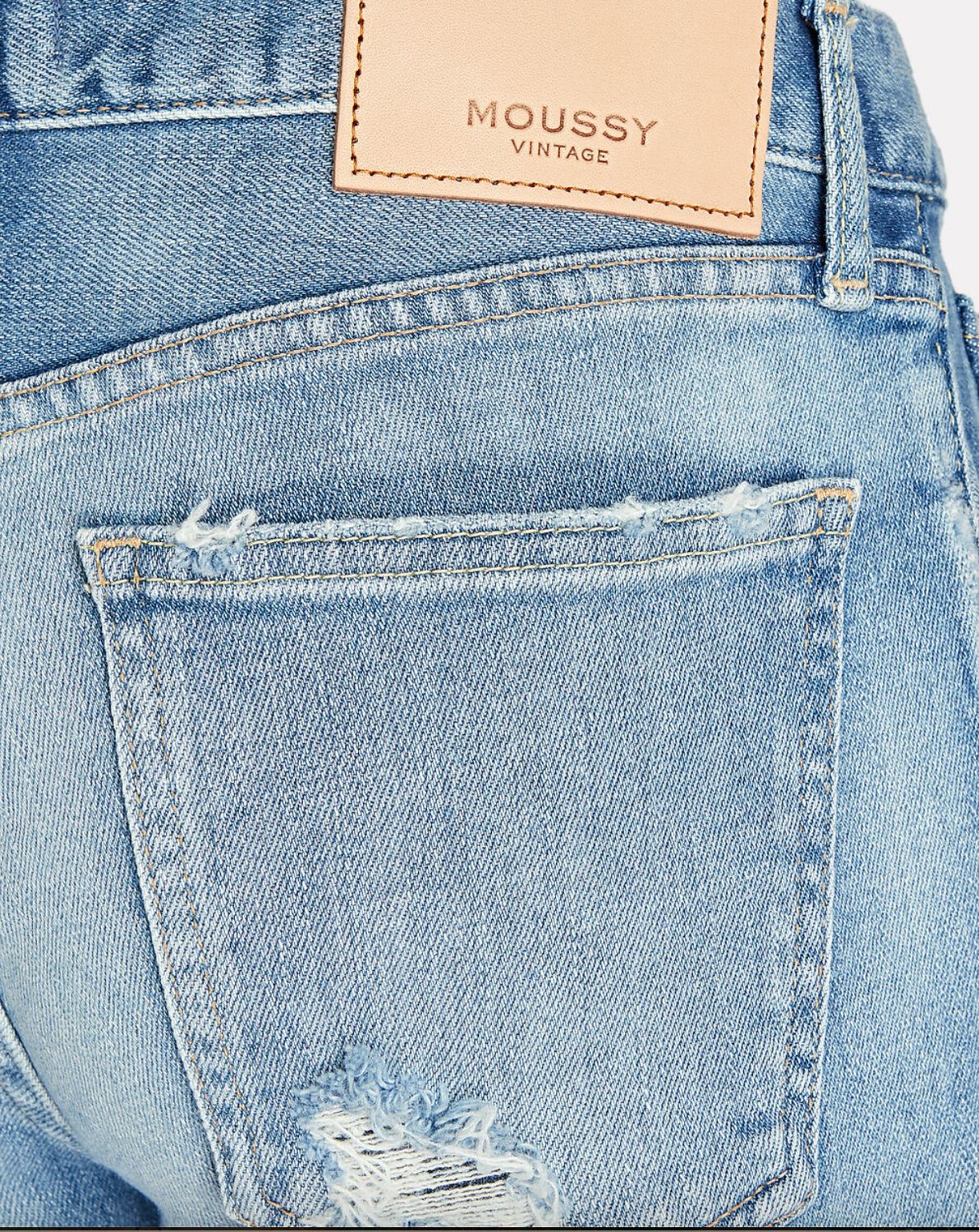 Moussy Glendele Skinny Jean in Blue Wash