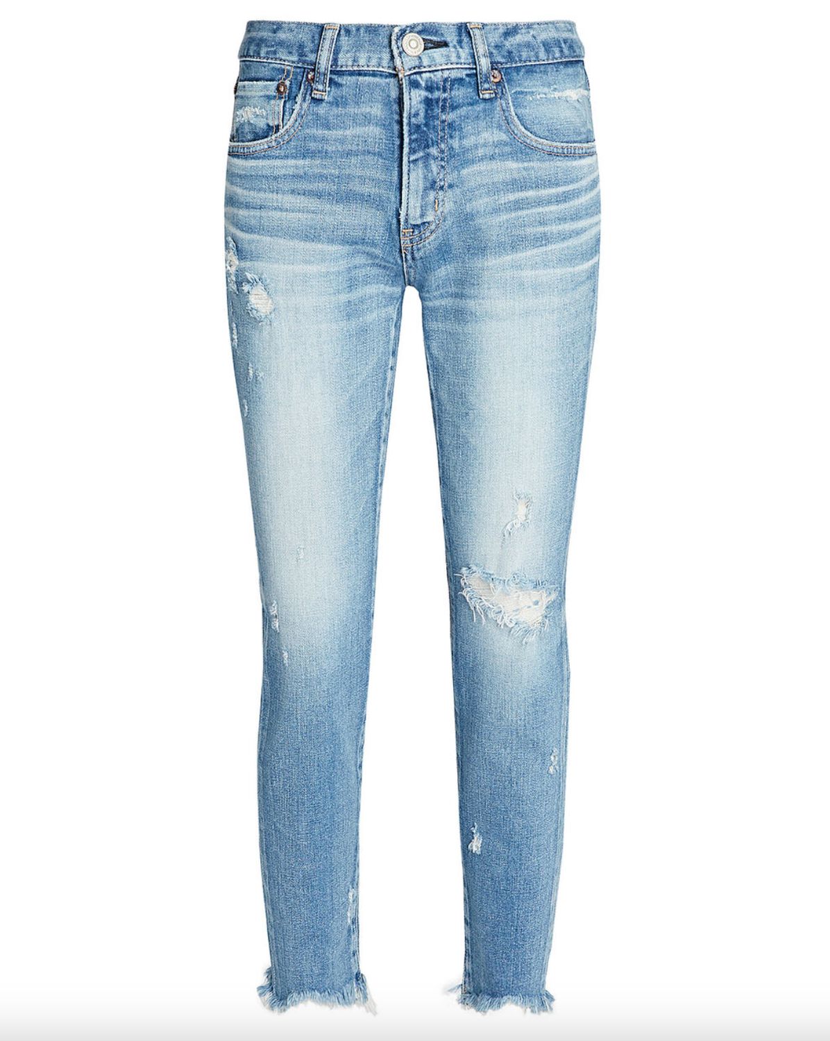 Moussy Glendele Skinny Jean in Blue Wash