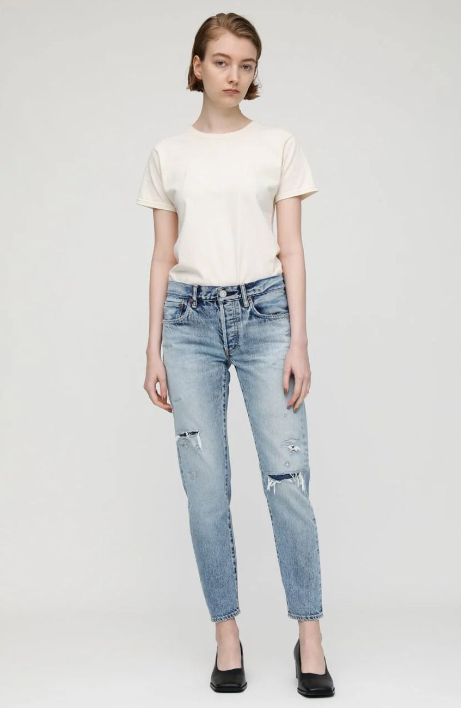 Moussy Chess Park Tapered Jean