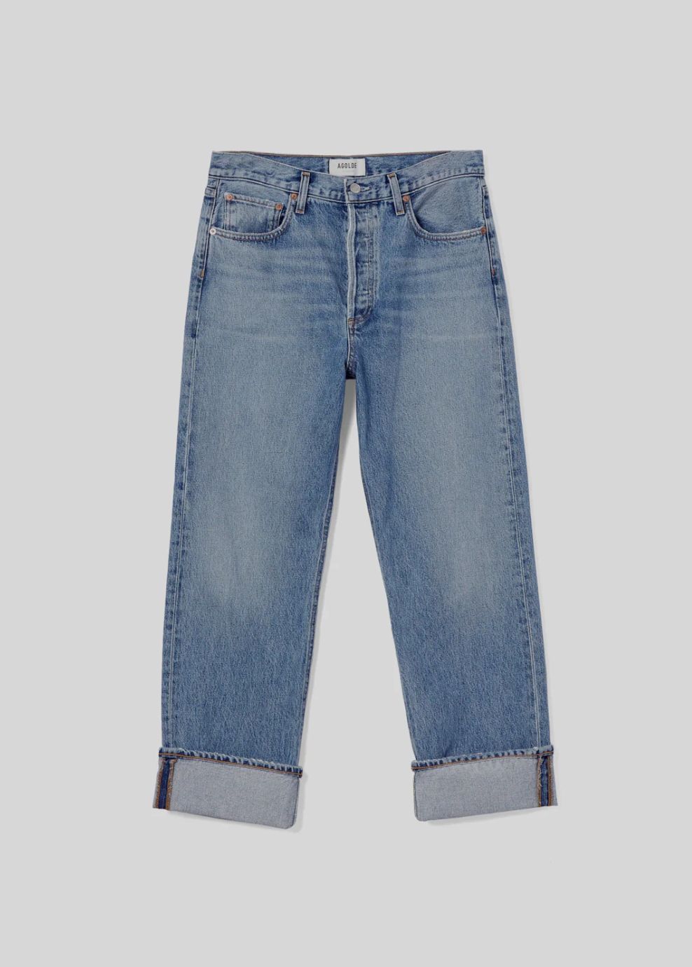 AGolde Fran Low Slung Jean in Invention