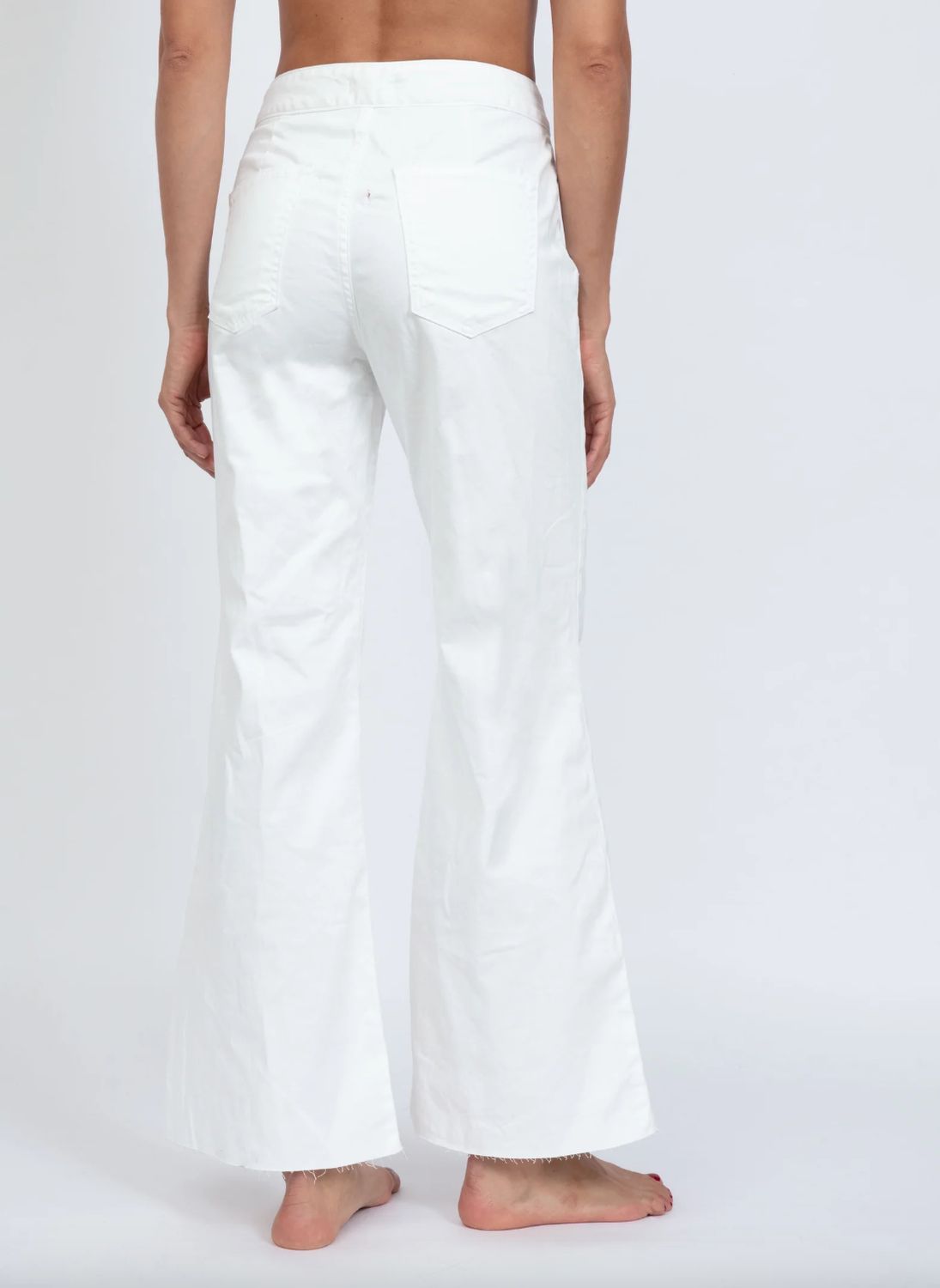 ASKK NY Cropped Brighton Twill  in Ivory