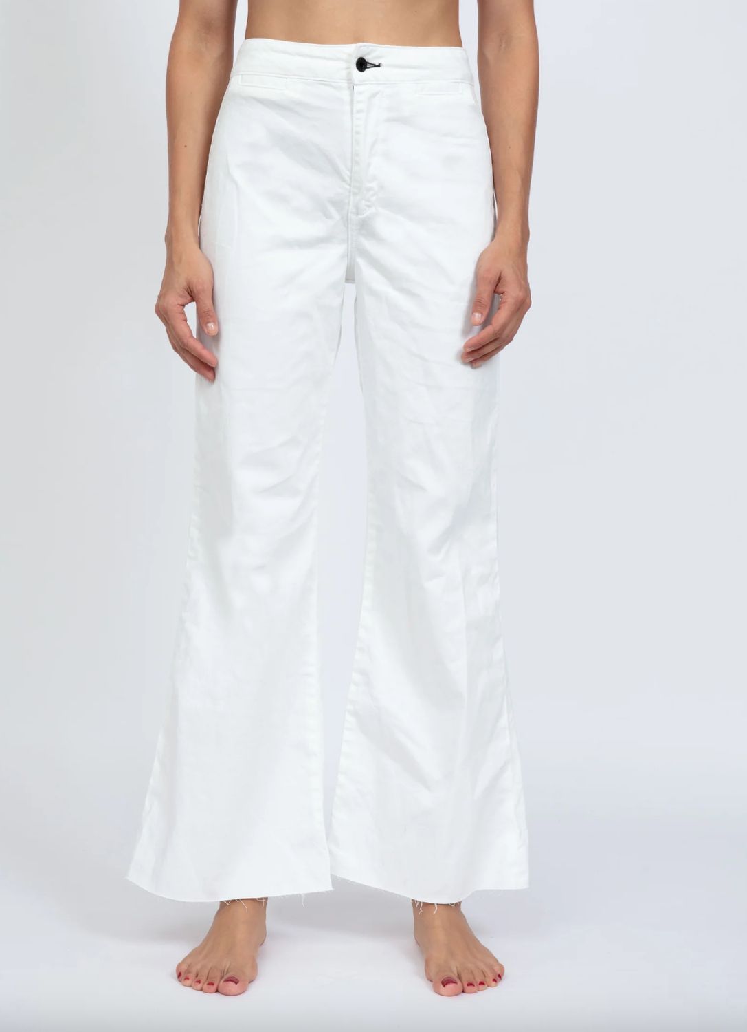 ASKK NY Cropped Brighton Twill  in Ivory