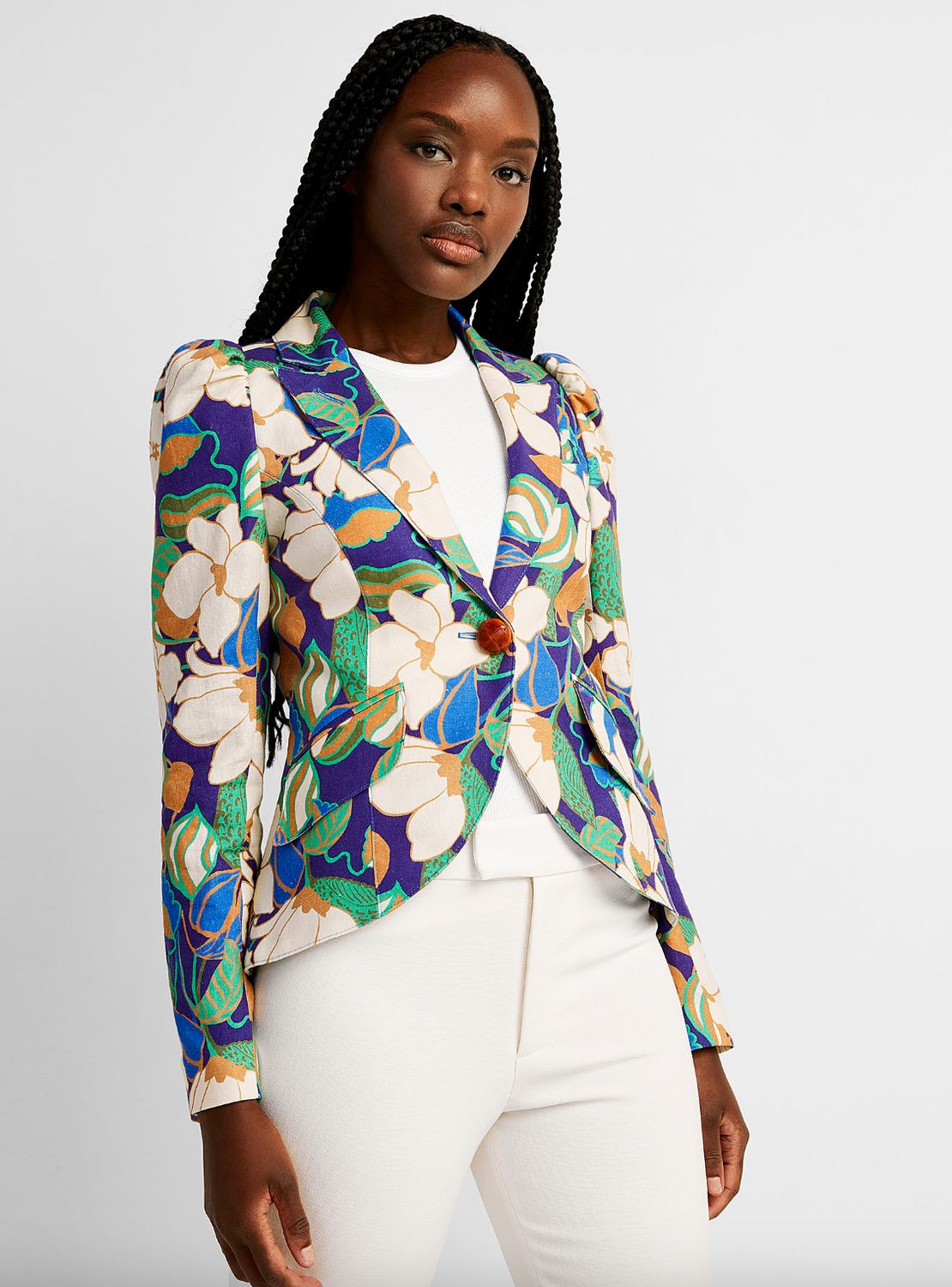 Smythe Pouf Sleeve Floral Jacket