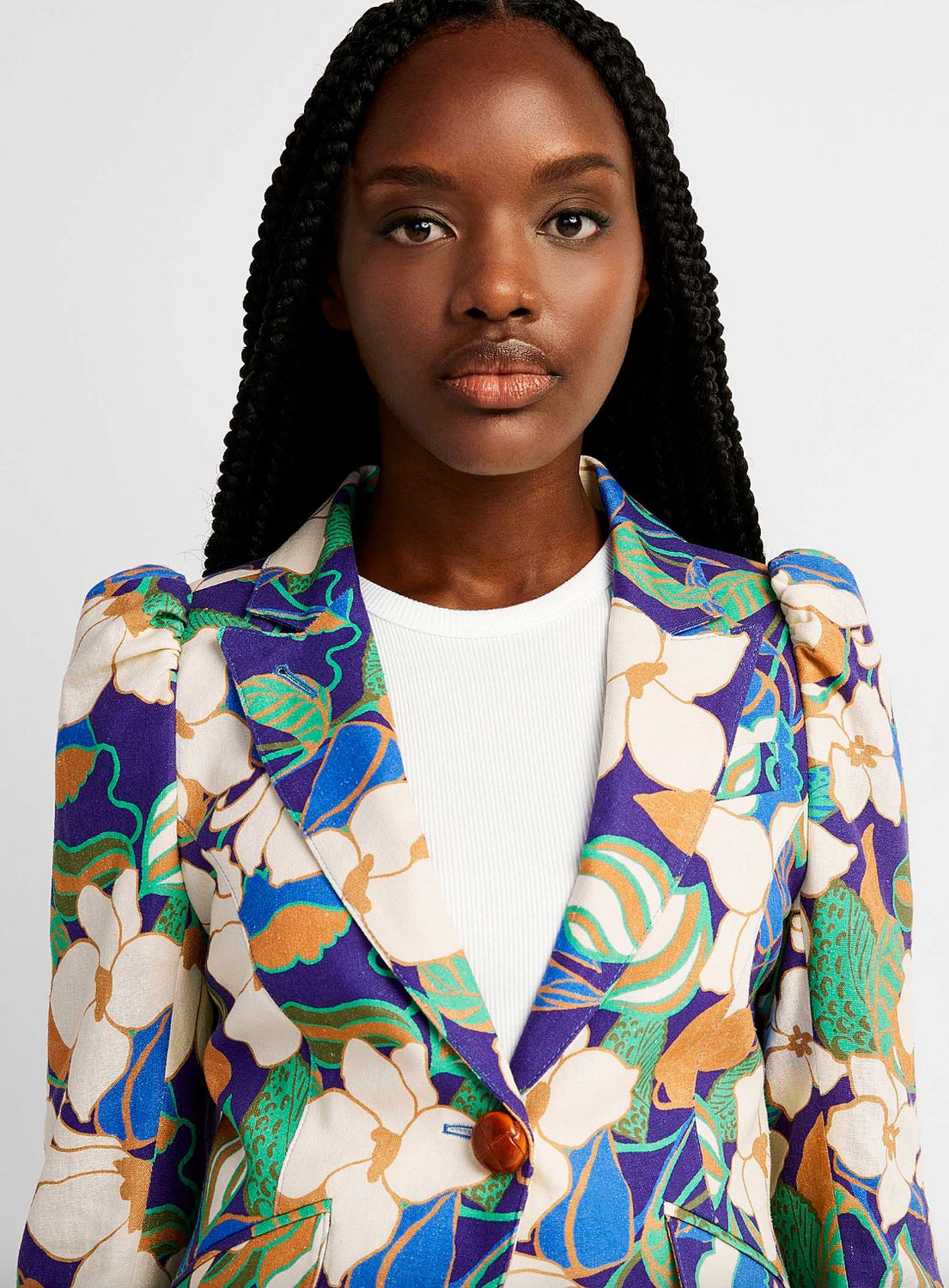 Smythe Pouf Sleeve Floral Jacket