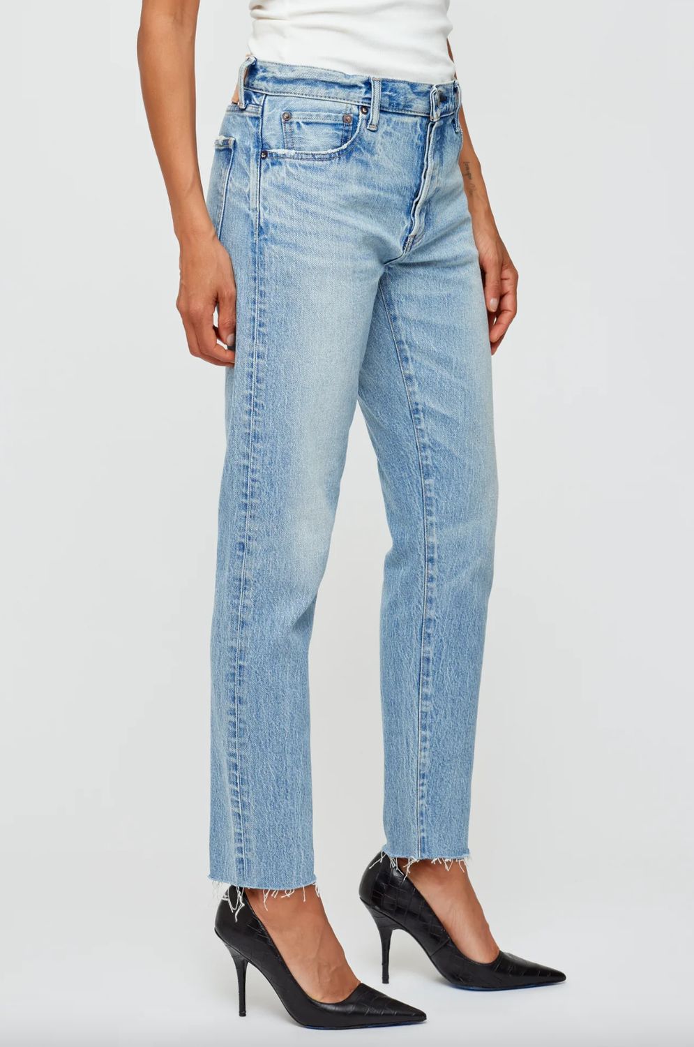 Moussy Montura Ankle Length Tapered Jean