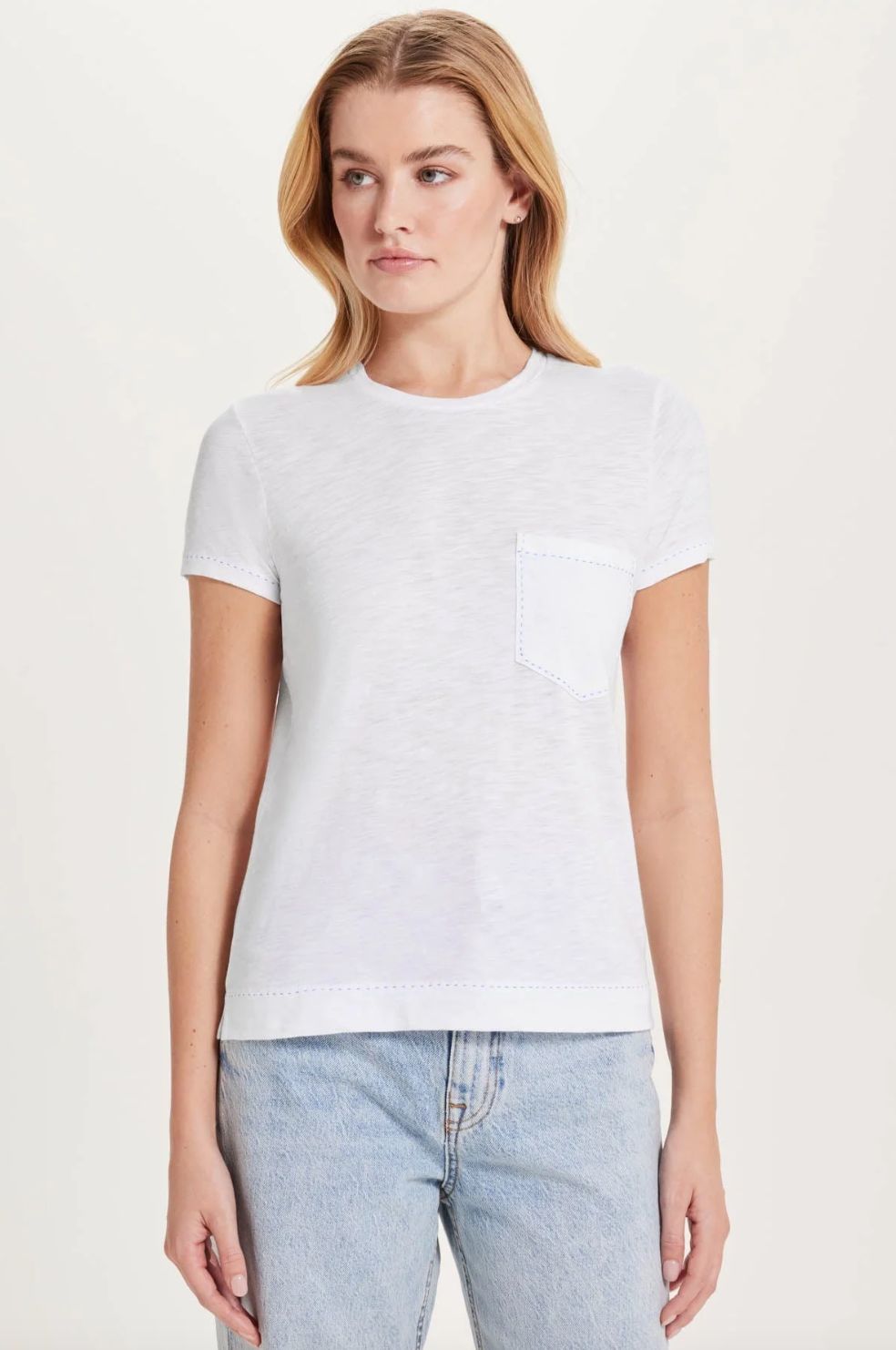 Goldie Running Stitch Pocket Tee