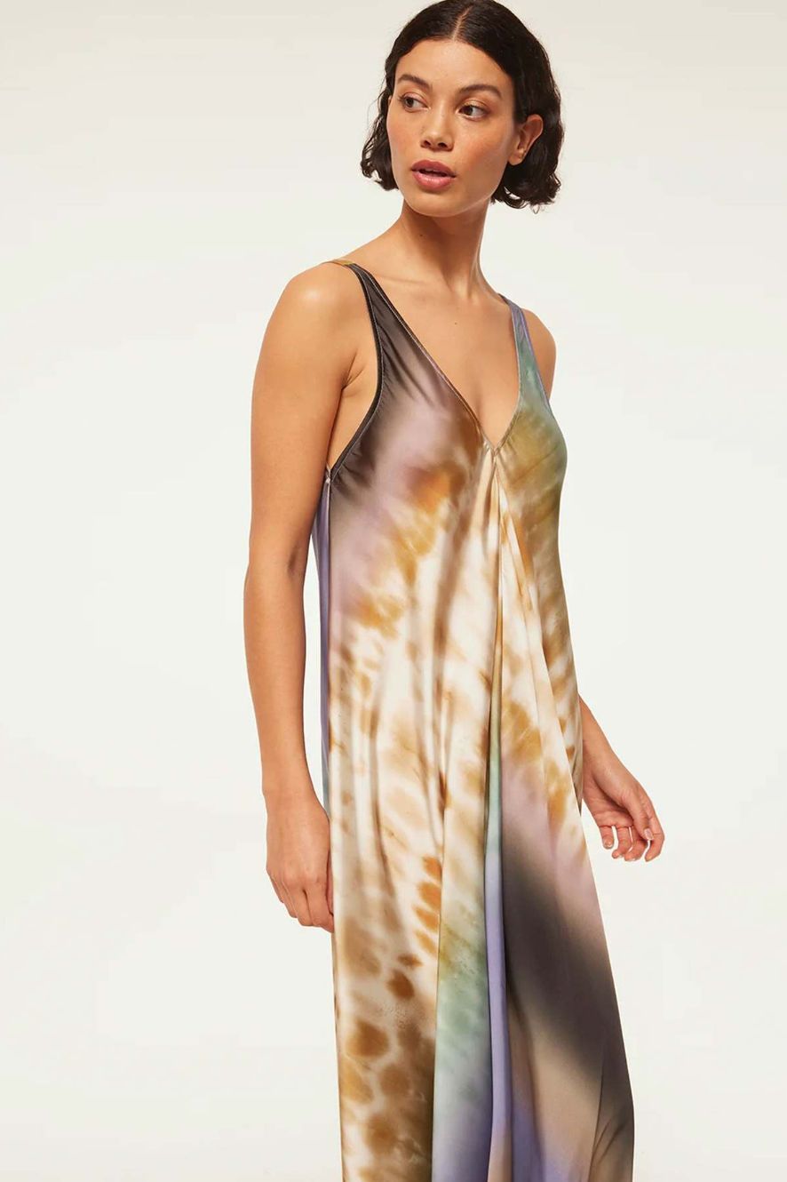 MISA Notta Dress in Cerulean Ombre