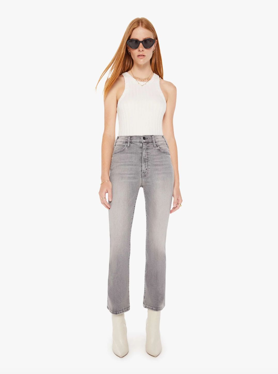 Mother Hustler Ankle Jean in Barely There